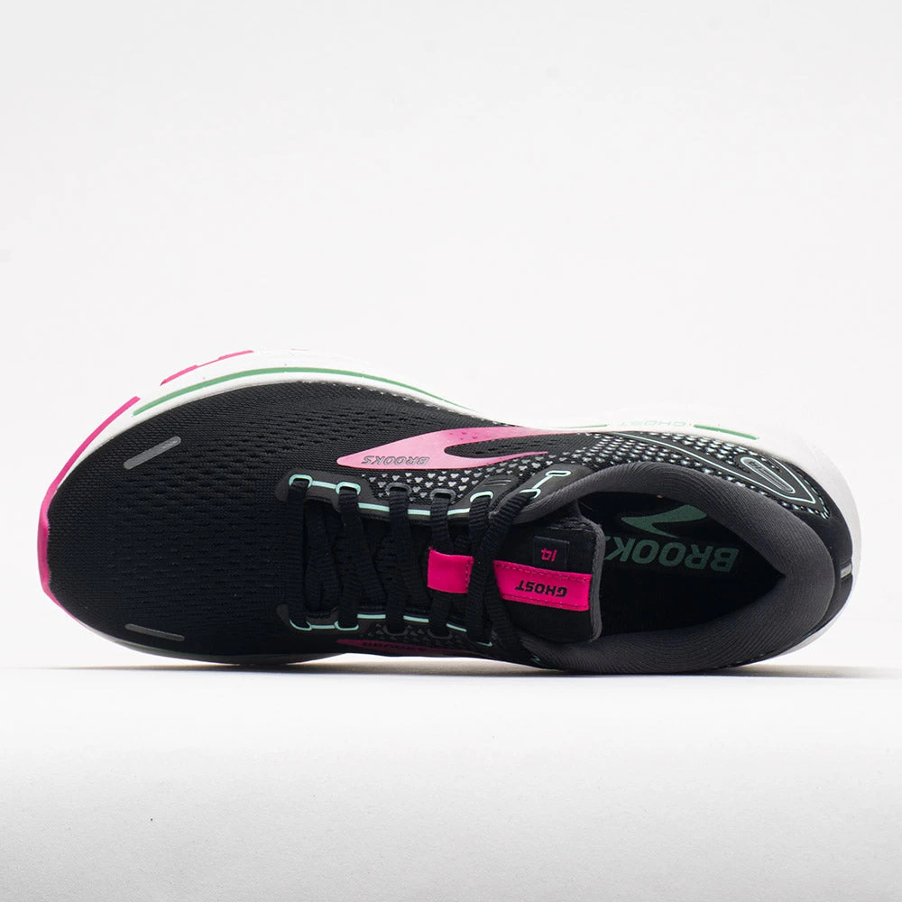 Brooks Ghost 14 Women's Black/Pink/Yucca 3 Brooks Ghost 14 Women's Black/Pink/Yucca - Image 3