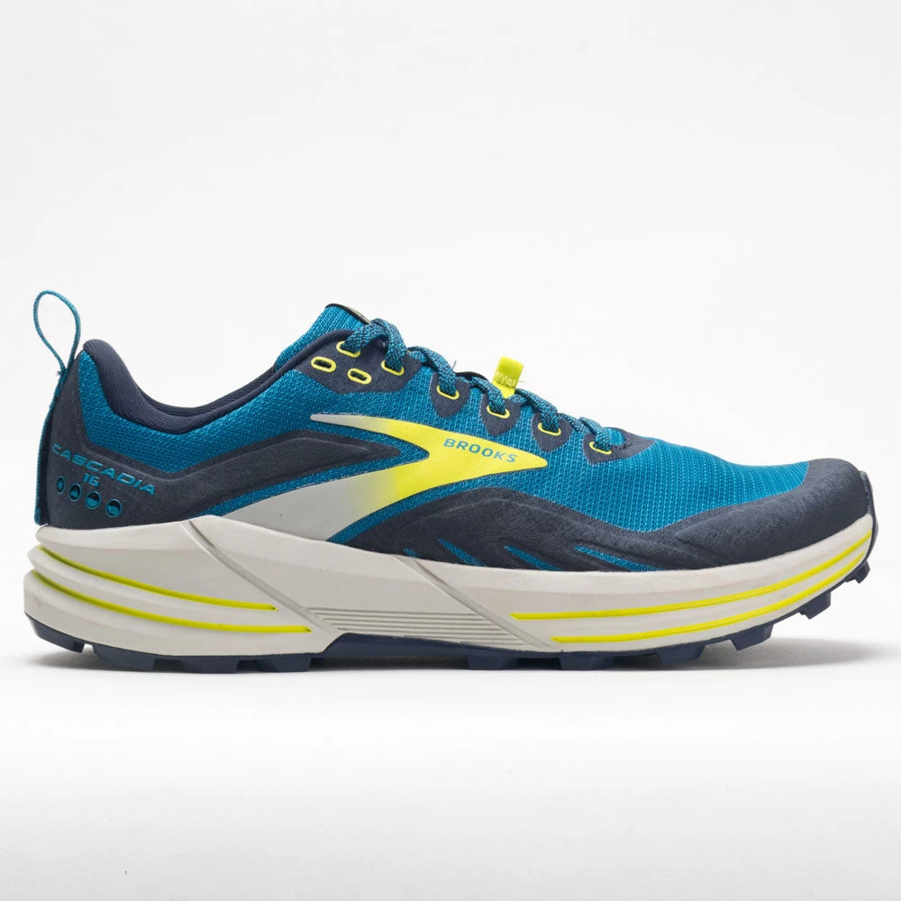 Brooks Cascadia 16 Men's Mykonos Blue/Peacoat/Lime 1 Brooks Cascadia 16 Men's Mykonos Blue/Peacoat/Lime