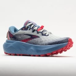 Brooks Caldera 6 Women's Oyster/Blissful Blue/Pink -On Running Store 048222 5