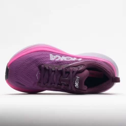 HOKA Bondi 8 Women's Beautyberry/Grape Wine -On Running Store 048611 2