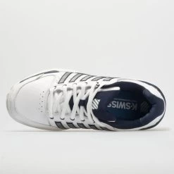K-Swiss Hypercourt Express Leather Men's White/Navy/Silver -On Running Store 113347 2