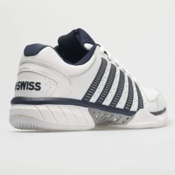 K-Swiss Hypercourt Express Leather Men's White/Navy/Silver -On Running Store 113347 6