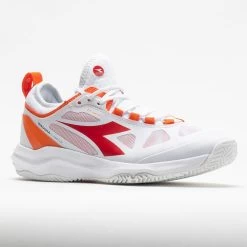 Diadora Speed Blushield Fly Clay Women's White/Fiery Red 10 Diadora Speed Blushield Fly Clay Women's White/Fiery Red -On Running Store 116606 5