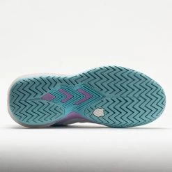 K-Swiss Ultrashot 3 Women's Brilliant White/Angel Blue/Sheer Lilac -On Running Store 116899 4