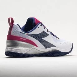 Diadora Blushield Torneo 2 Clay Women's White/Blueprint/Pink Yarrow 11 Diadora Blushield Torneo 2 Clay Women's White/Blueprint/Pink Yarrow -On Running Store 117022 6