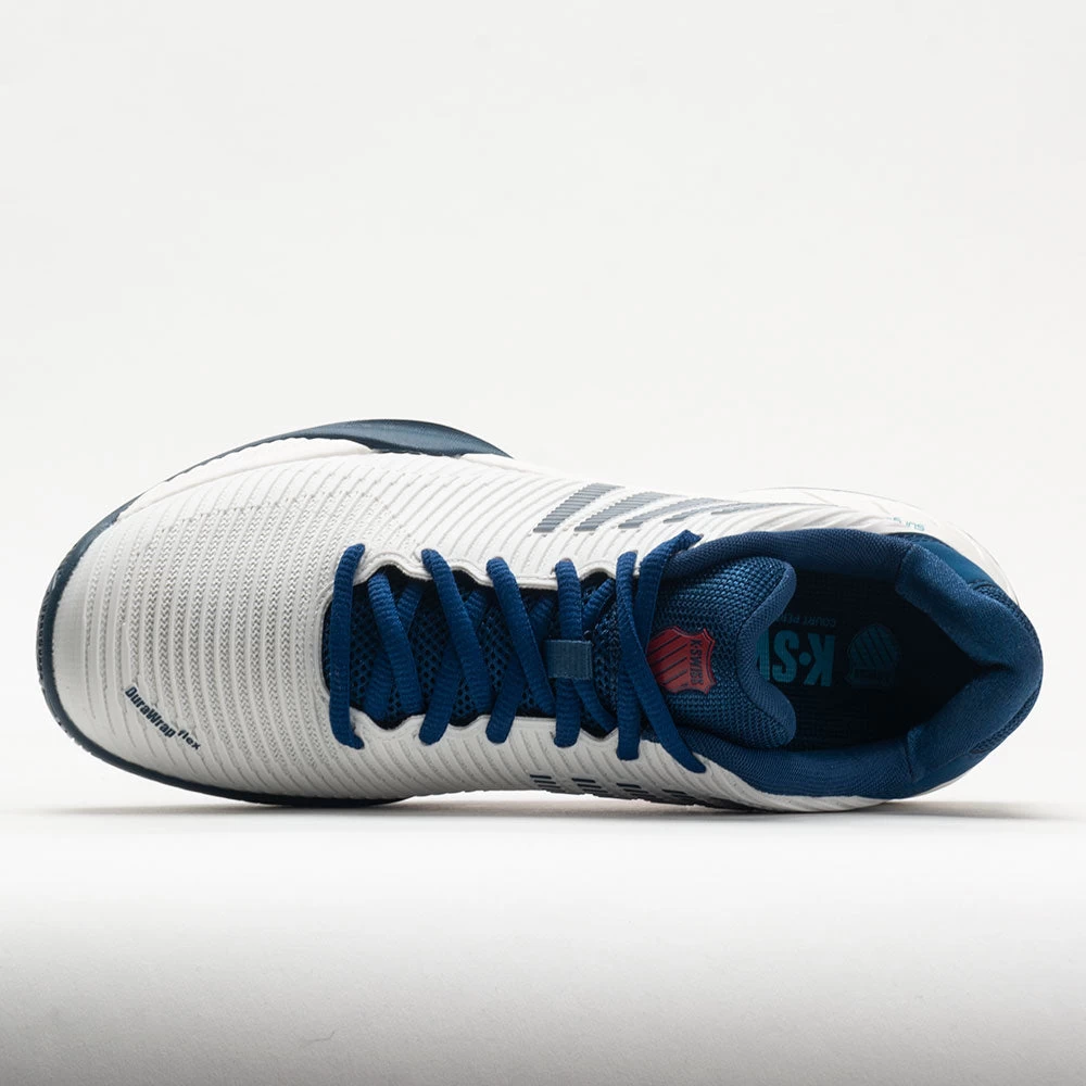 K-Swiss Hypercourt Express 2 Men's Blanc De Blanc/Blue Opal/Lollipop 3 K-Swiss Hypercourt Express 2 Men's Blanc De Blanc/Blue Opal/Lollipop - Image 3