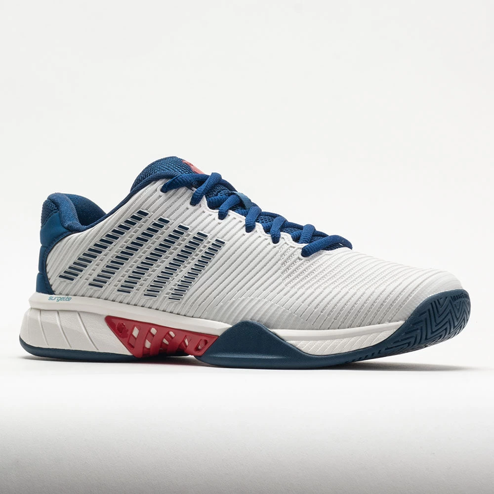K-Swiss Hypercourt Express 2 Men's Blanc De Blanc/Blue Opal/Lollipop 5 K-Swiss Hypercourt Express 2 Men's Blanc De Blanc/Blue Opal/Lollipop - Image 5