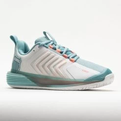 K-Swiss Ultrashot 3 Women's Blanc De Blanc/Mile Blue/Desert Flower -On Running Store 117133 5
