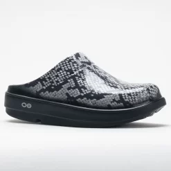 OOFOS OOcloog Limited Women's Black/Snakeskin -On Running Store 631220 5